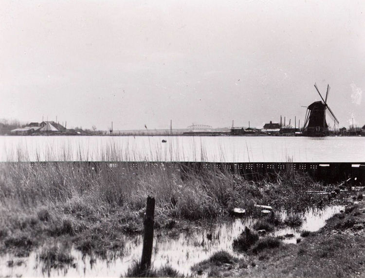  Het Merwedekanaal, gezien vanaf de Diemerzeedijk naar de Diemerpolder.<br />Bron: Beeldbank Stadsarchief Amsterdam 