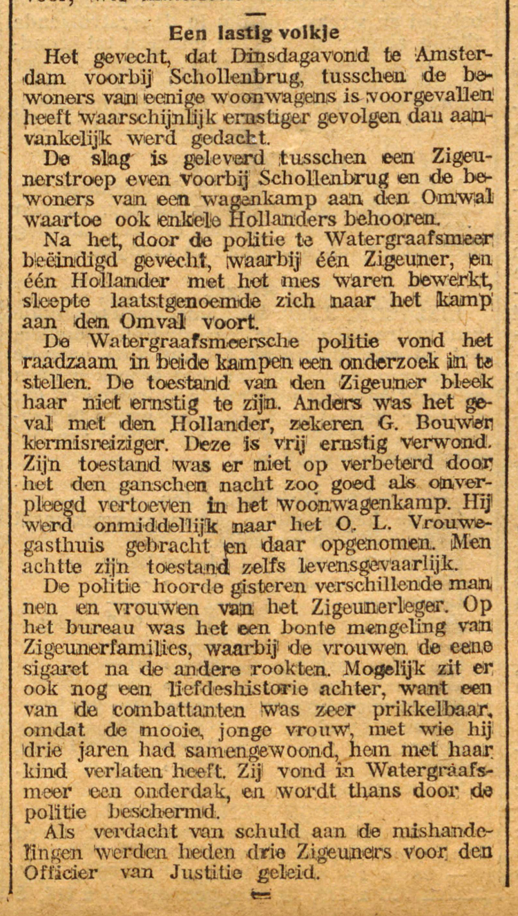 04 januari 1912 - Een lastig volkje  