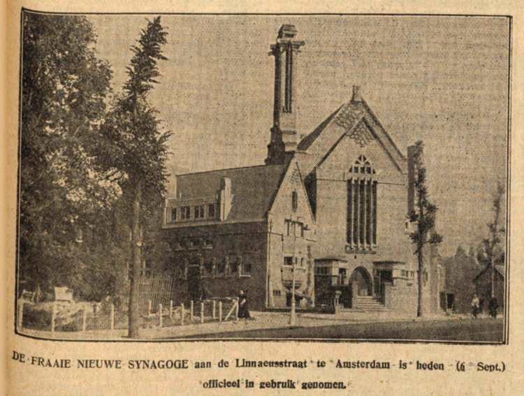 06 september 1928 - De fraaie nieuwe Synagoge  