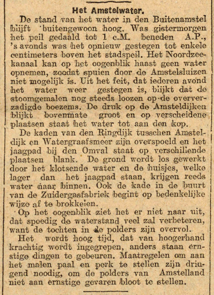 07 december 1919 - Het Amstelwater  