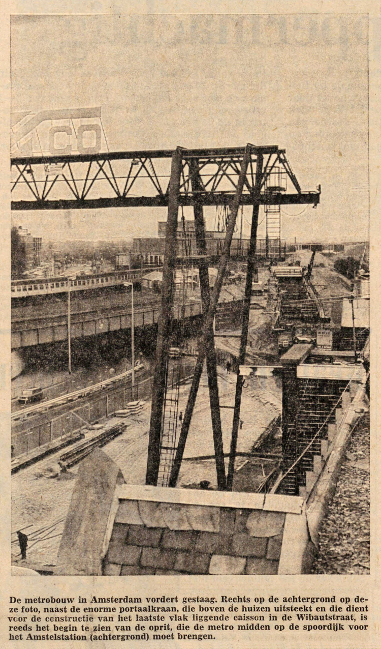 09 april 1973 - Metro aanleg  