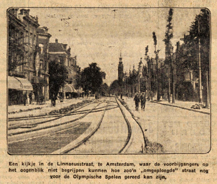 09 juli 1928 - Een kijkje in de Linnaeusstraat  