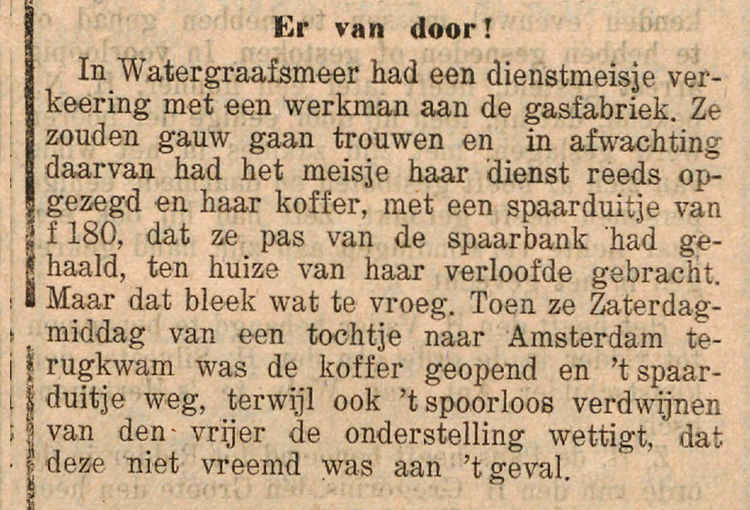 10 augustus 1905 - Er van door  