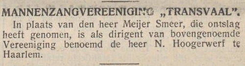 Meijer neemt ontslag. Bron: NIW van 8 april 1932, historische kranten (KB). 