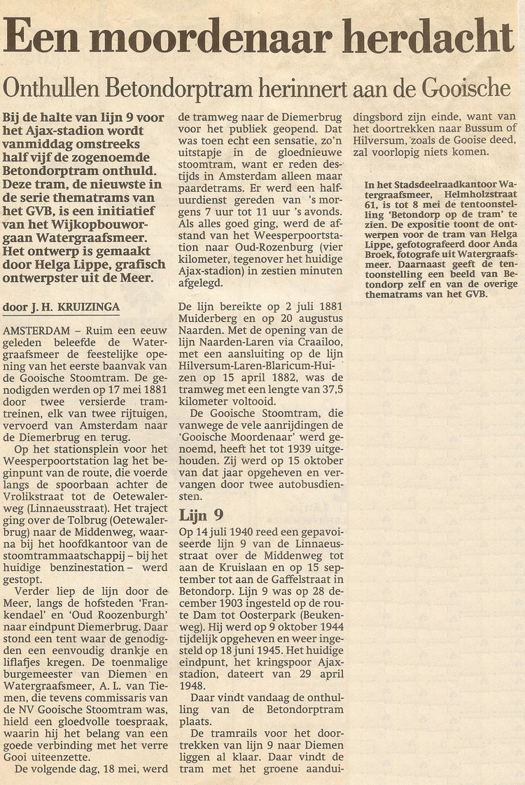 11 april 1990 Betondorptram  