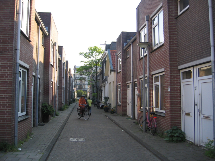 Linnaeusdwarsstraat2 Linnaeusdwarsstraat 2006, het voorste deel van de straat met de nieuwbouw appartementen 