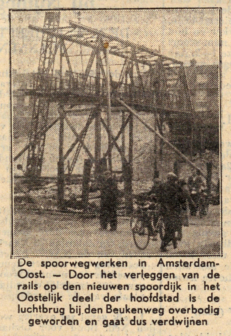 13 maart 1940 - De spoorwerken in Amsterdam Oost  
