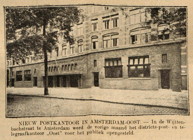 13 november 1928 - Nieuw postkantoor in Amsterdam Oost  