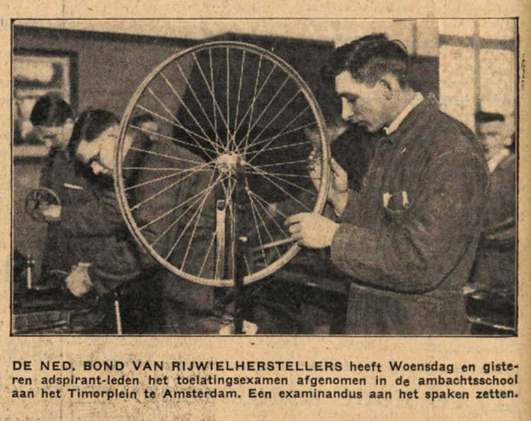 16 december 1932 - De Nederlandse Bond van Rijwielherstellers  