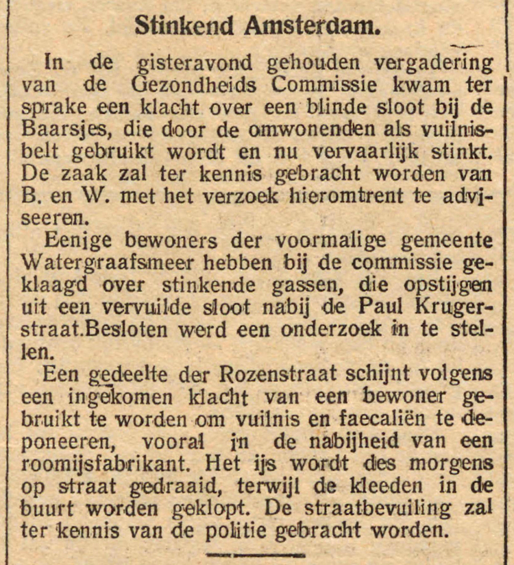 17 mei 1922 - Stinkend Amsterdam  