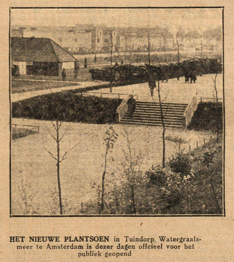 17 mei 1927 - Het nieuwe plantsoen  