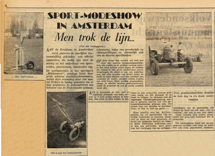 18 april 1957 - Sport-Modeshow in Amsterdam  