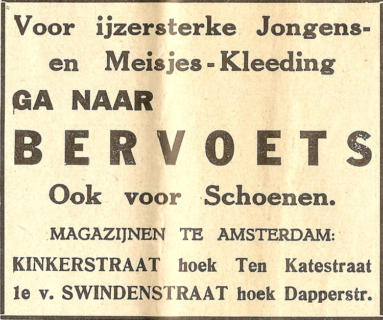 1e van Swindenstraat 65 - 1935  