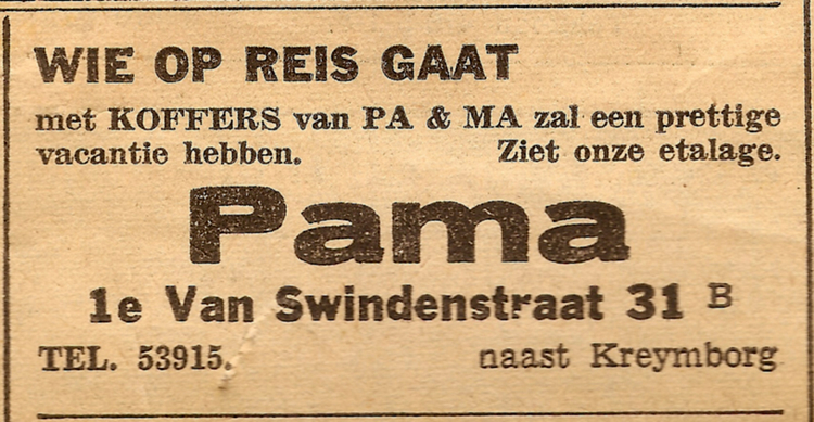 1e van Swindenstraat 31 b - 1939  