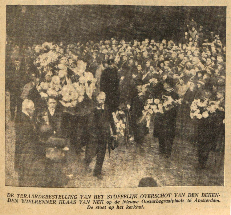 20 september 1934 - De teraardebestelling van Klaas van Nek  