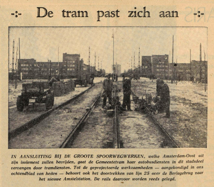 27 april 1939 - De tram past zich aan  