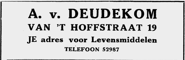 Advertentie in het Jubileum nummer van RKSV De Meer 5-5-1935.  