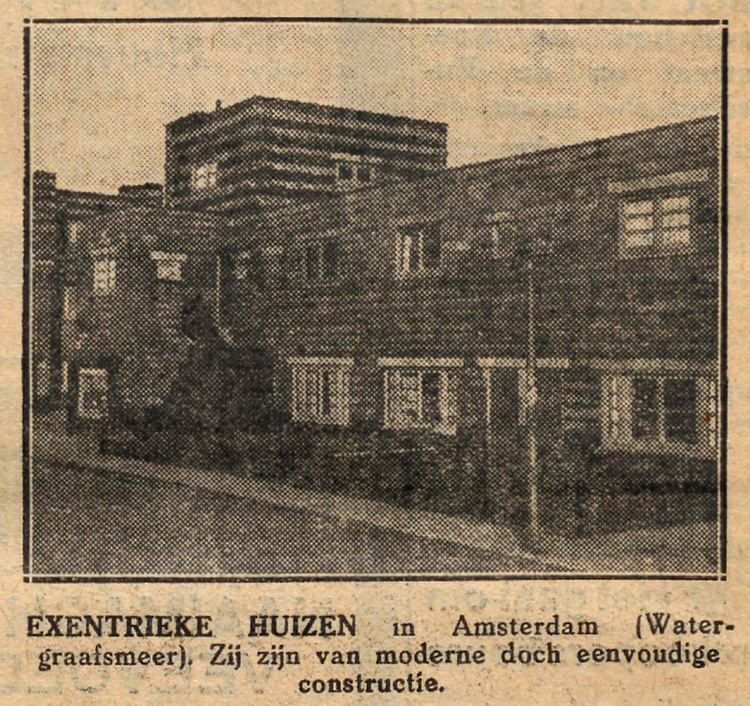 28 januari 1928 - Exentrieke huizen in de WGM  