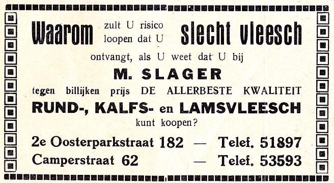 2e Oosterparkstraat 182 - 1926  