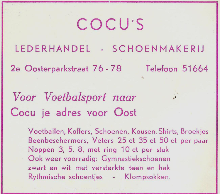 Tweede Oosterparkstraat 76 - 78 - 1953  