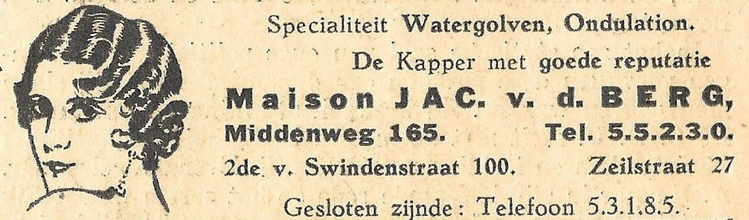 2e van Swindenstraat 100 - 1935 .<br />Bron: Wiering's Weekblad 