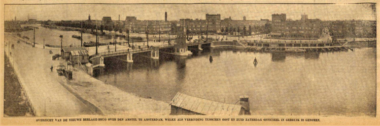 30 mei 1932 - Nieuwe Berlagebrug over den Amstel  