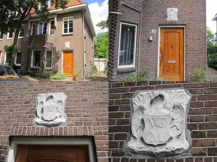 Robert Kochplantsoen 25 - Het huis met de Swaen .<br />Klik rechts bovenaan op de collage en de collage zal vergroot worden weergegeven.<br />Foto: Jo Haen © 