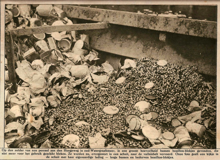 07 maart 1922 - Een zeer eigenaardige lading afval... bouillon-blokjes  