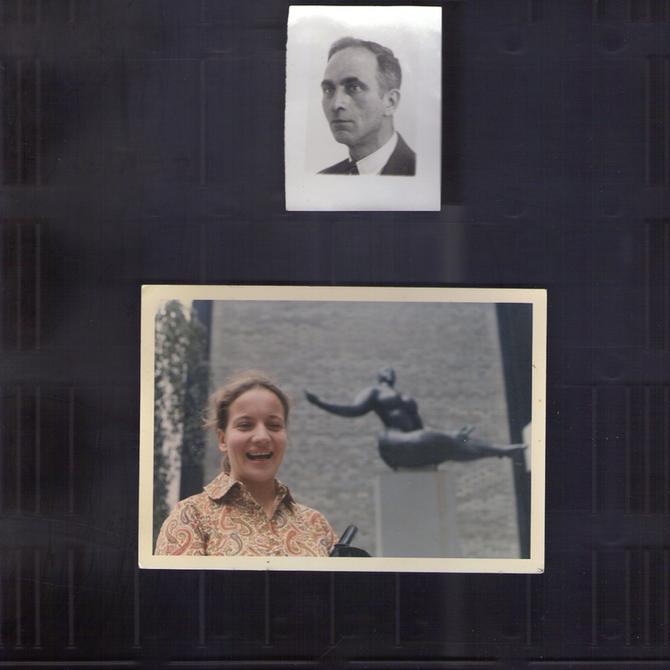 De moeder en grootvader van Bas Foto uit privébezit. Foto uit privébezit. Anneke Mulder en haar vader Eppo Mulder staan afgebeeld. 