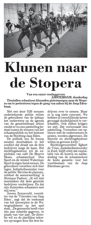 Uit De Telegraaf 07-03-2013  