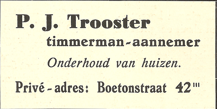 Boetonstraat 42 - 1946  