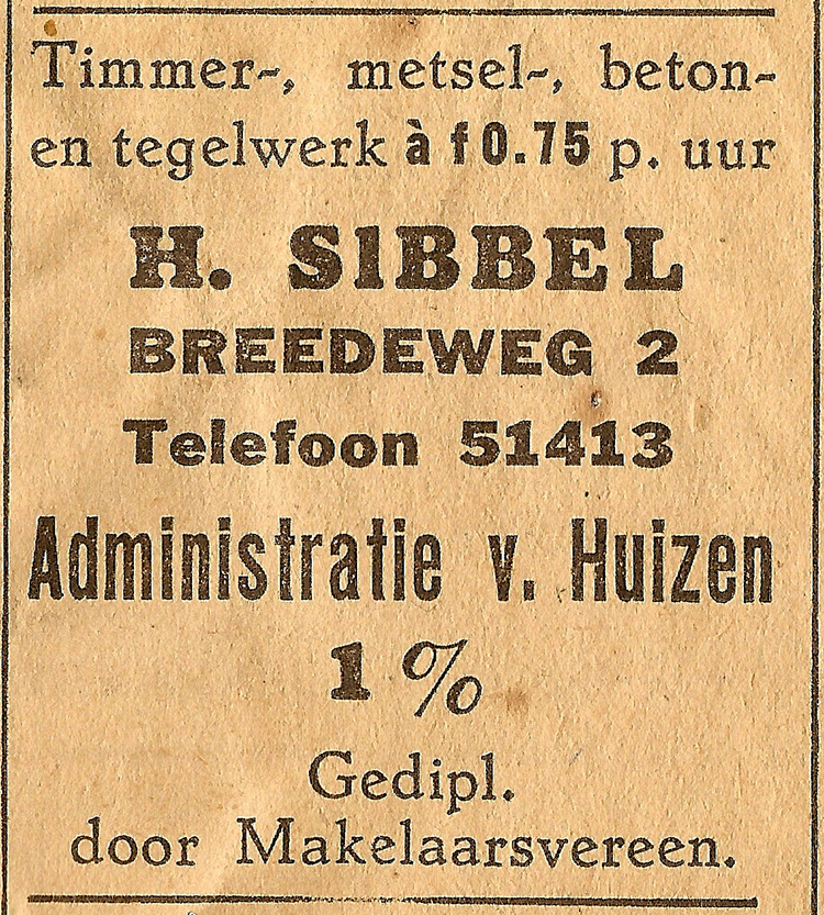 Breedeweg 02 - 1938  