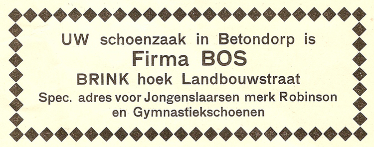 Brink - Landbouwstraat - 1929  