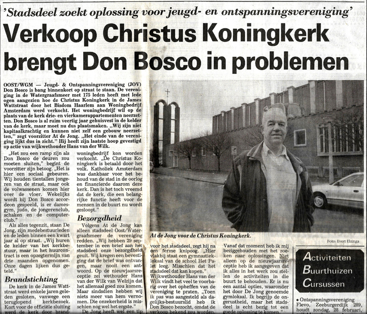 Christus Koningkerk - 1999 .<br />Bron: De Echo 