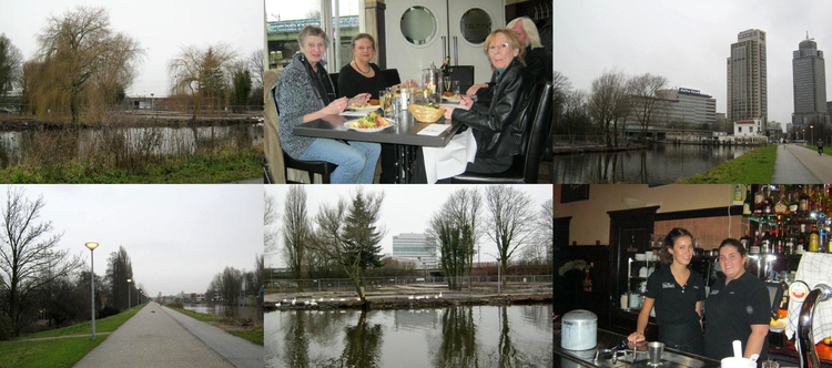 Lunch in café de Omval - 2012 .<br />Foto: Joop Jansen 