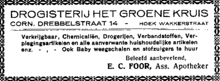 Cornelis Drebbelstraat 14 - 1927  