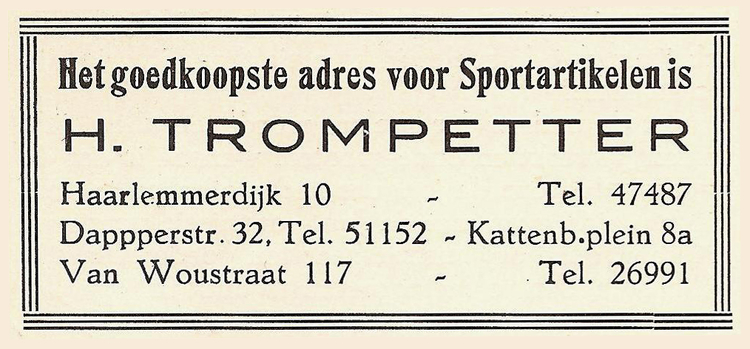 Dapperstraat 32 - 1928  