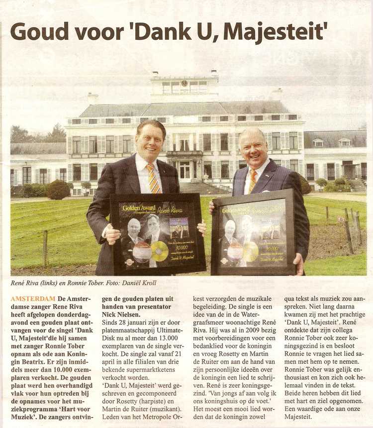 De Echo Bedankt Majesteit 25 april 2013  