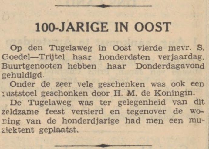 Aankondiging. Bron: De Tĳd : godsdienstig-staatkundig dagblad van 24-07-1937. Historische Kranten, KB. 