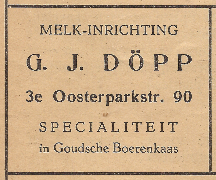 Derde Oosterparkstraat 90 - 1946  