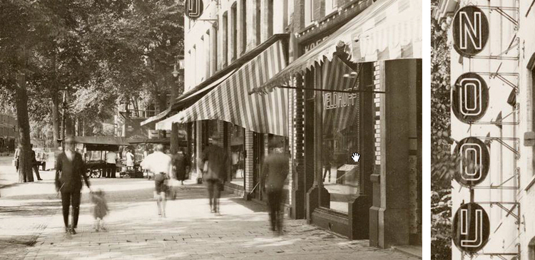 Eerste van Swindenstraat 71 - 75 - ± 1935 .<br />Foto: Beeldbank Amsterdam 