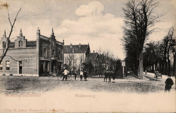 Café Frankendael café Middenweg  116 - 1910 .<br />Klik rechts bovenaan op de foto en de foto wordt vergroot weergegeven.<br />Foto: Beeldbank Amsterdam .<br />Foto: Beeldbank Amsterdam 