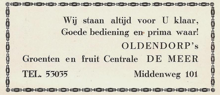 Middenweg 101 - 1939  