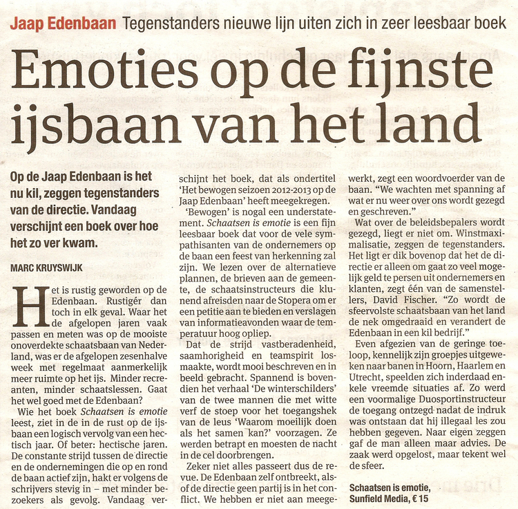 Het Parool 28.11.2013  