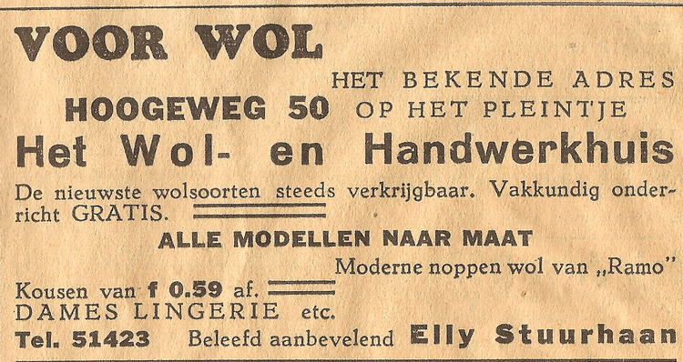 Hogeweg 50 - 1938  