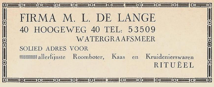 Hoogeweg 40 - 1939  