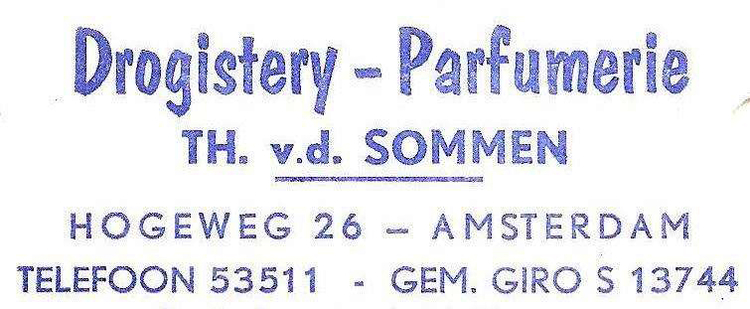 Hogeweg 26 Drogistery - Parfumerie Th. v.d.Sommen - 1996  