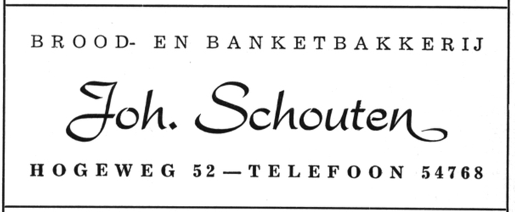 Hogeweg 52 - 1958  