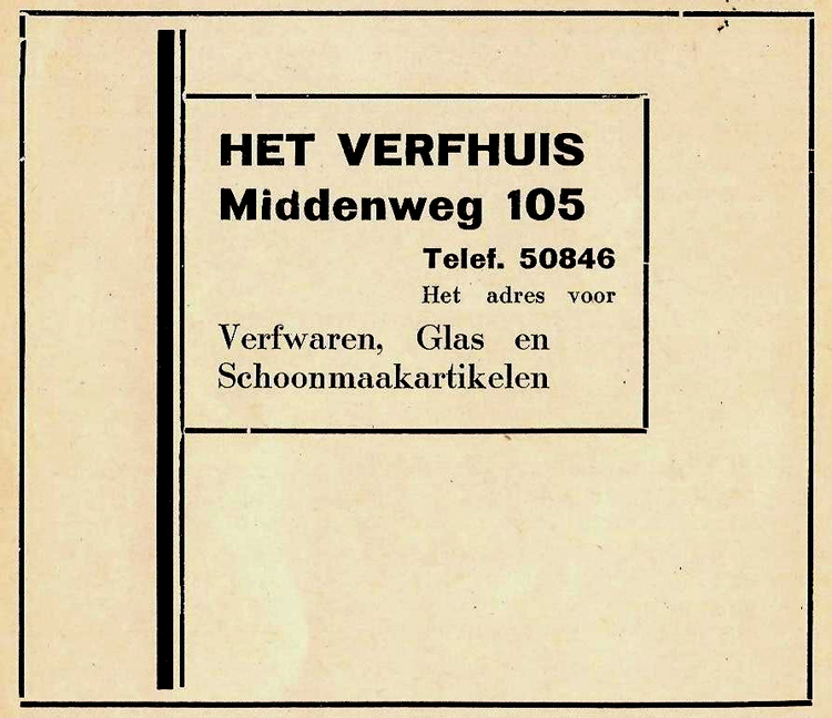 Middenweg 105 - 1939  