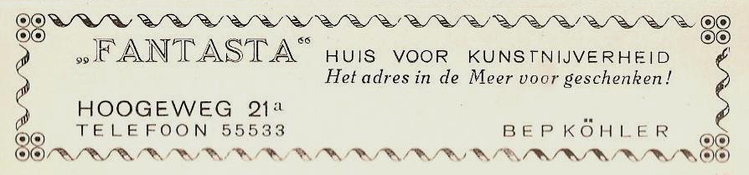 Hoogeweg 21a - 1939  